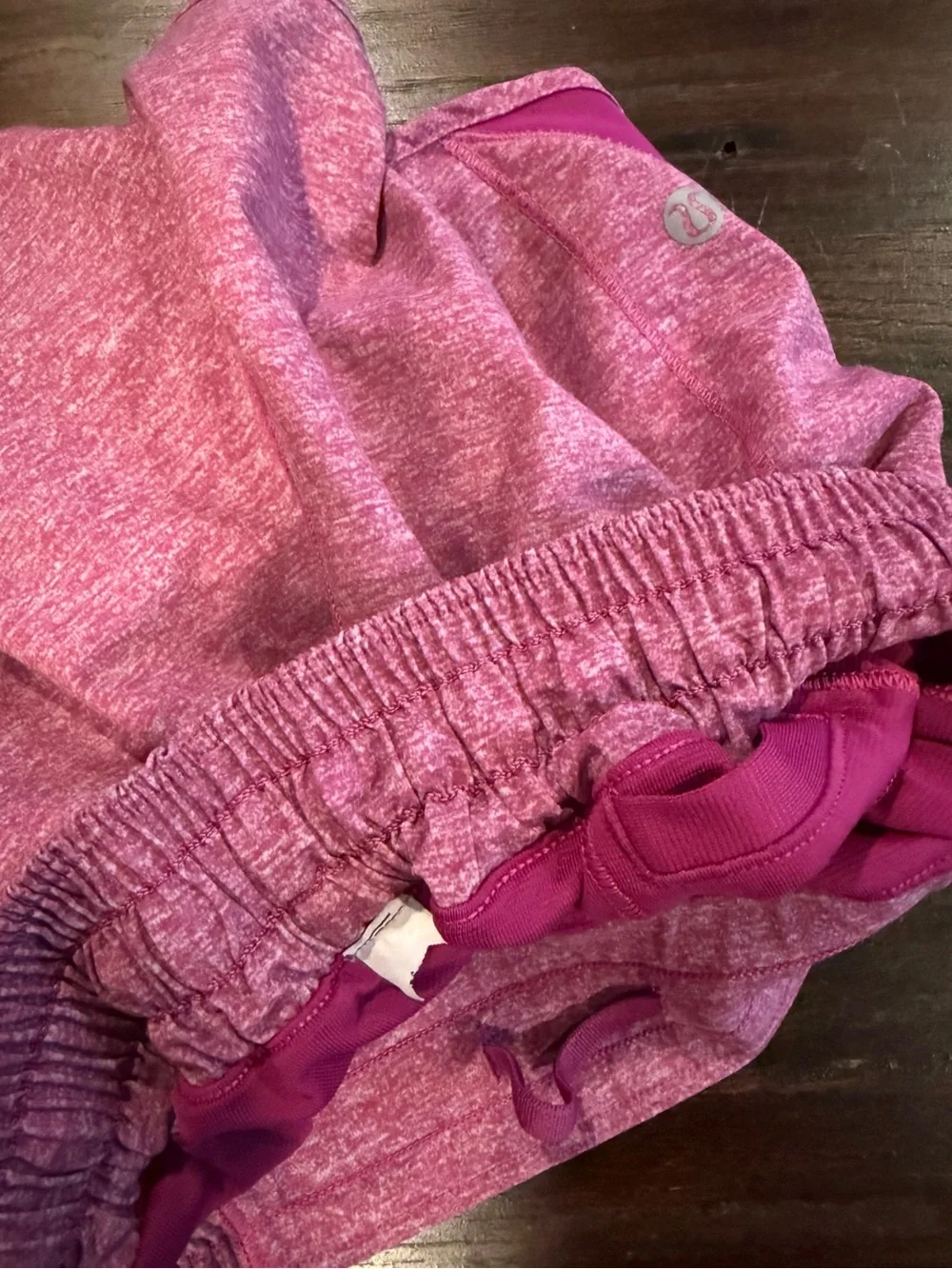 Lululemon Hotty Hot Dark Pink Workout Shorts, size 2
